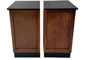 Two Art Deco Modernist Nightstands or Bedside Tables, 1920s
